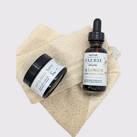Cleansing Ritual Trio (Cleanser, cloth and oil)